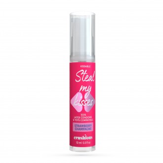 CRUSHIOUS STEAL MY KISSES STRAWBERRY CHAMPAGNE FLAVOUR LUBRICANT GEL 10ML