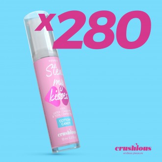 PACK OF 280 CRUSHIOUS STEAL MY KISSES COTTON CANDY FLAVOUR LUBRICANT GEL 10ML