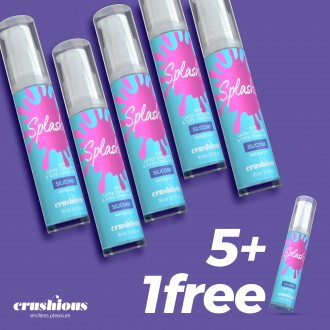 5 + 1 GRATUITO JELLY LUBRIFICANTE SPLASH AL SILICONE CRUSHIOUS 10ML