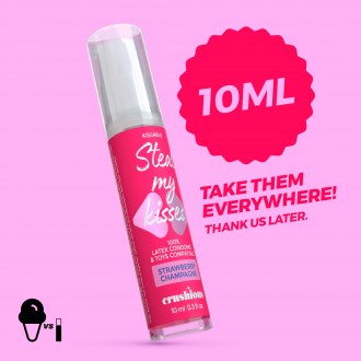 GEL LUBRICANTE STEAL MY KISSES DE SABOR FRESA Y CHAMPÁN CRUSHIOUS 10ML