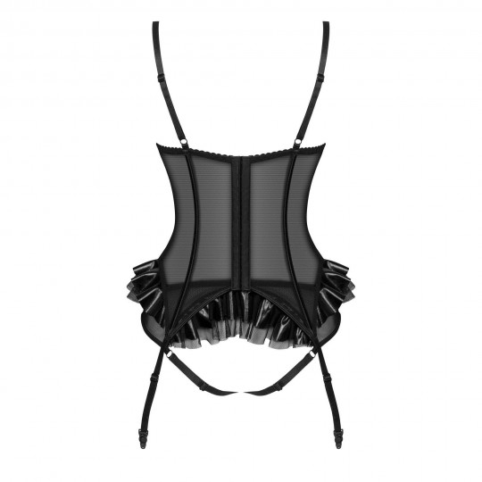 CORSET ET STRING RAFAELLA NOIR BEAUTY NIGHT FASHION