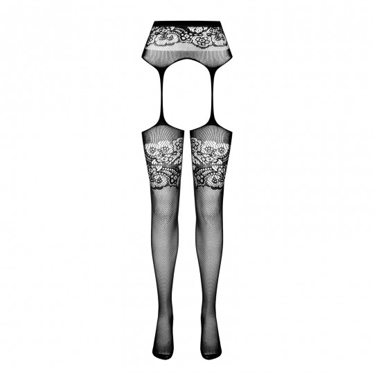 COLLANTS COM EFEITO DE LIGAS S029 PRETAS EROTIC LINE PASSION