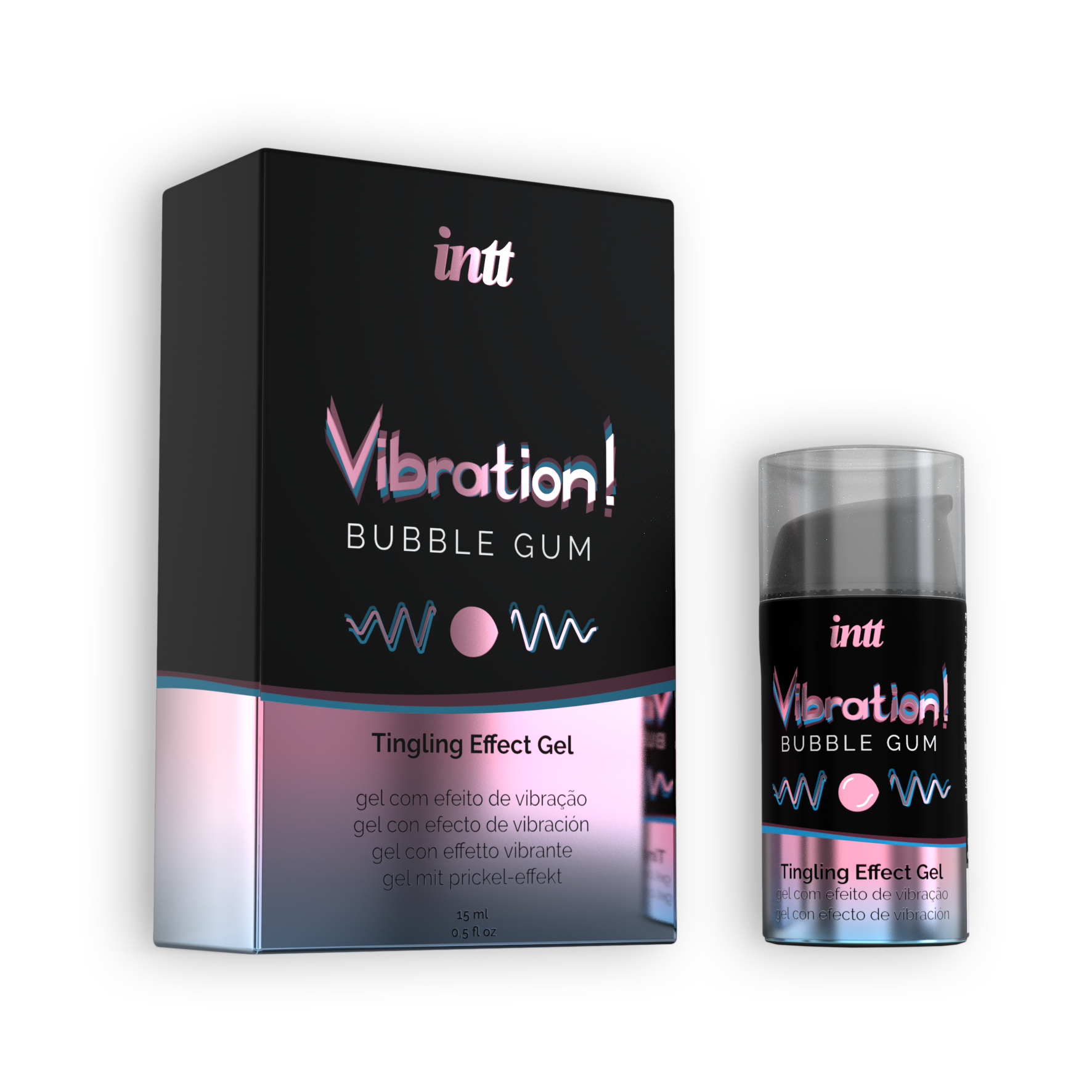 GEL CON VIBRACIÓN VIBRATION CHICLE INTT 15 ML