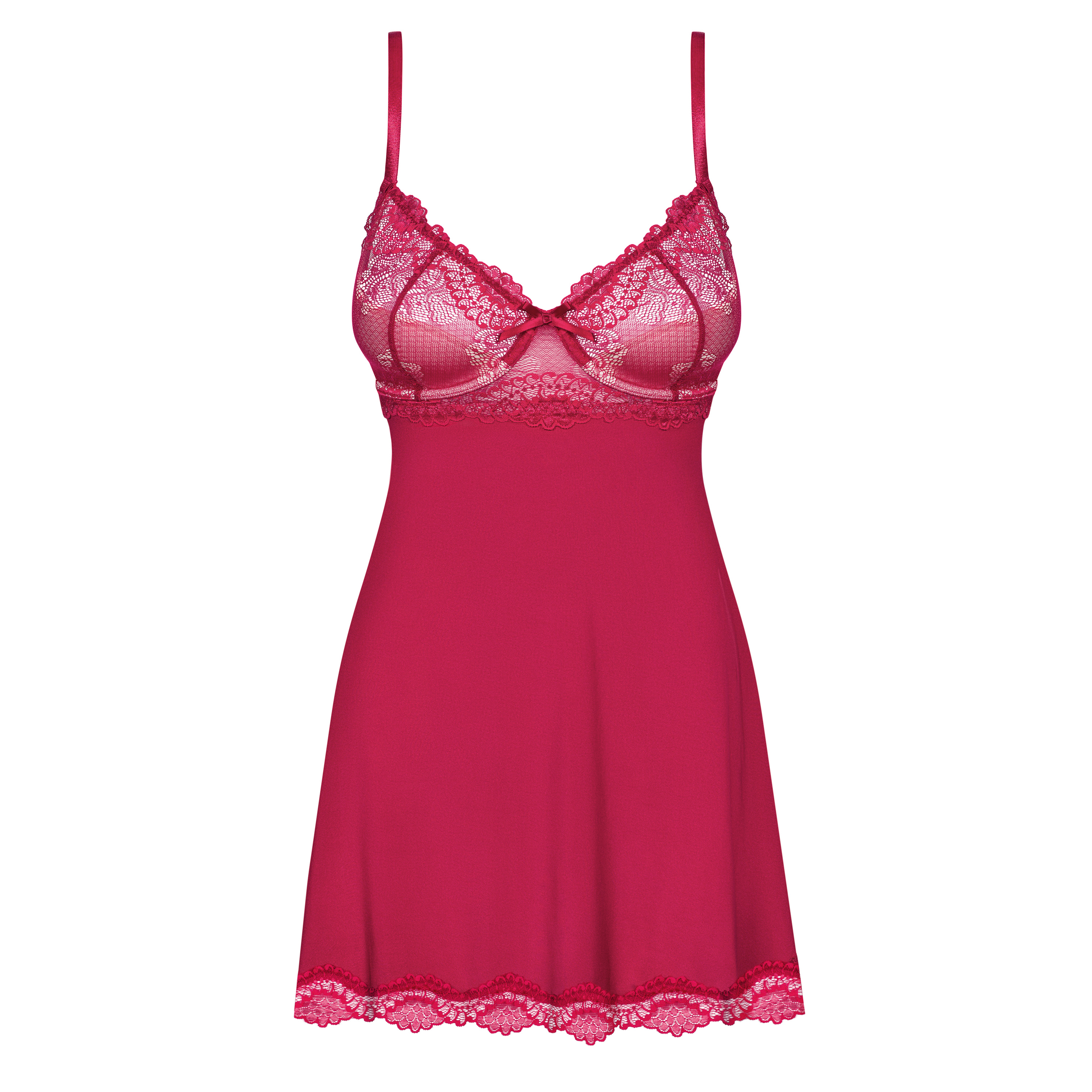 OBSESSIVE ROSALYNE BABYDOLL AND THONG RED