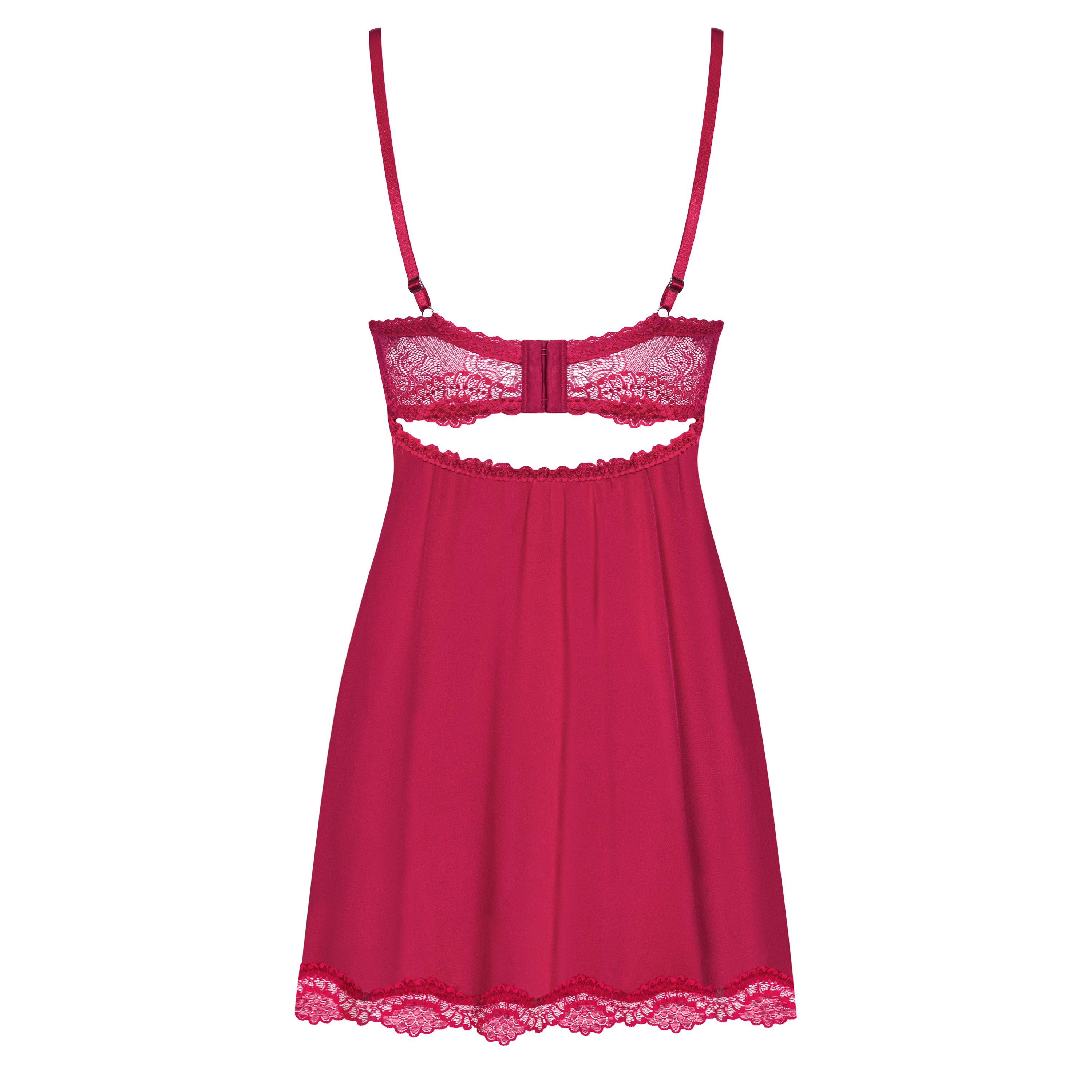 OBSESSIVE ROSALYNE BABYDOLL AND THONG RED