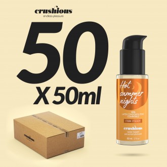 PACK DE 50 LUBRIFIANT AVEC EFFET CHAUFFANT 50 ML CRUSHIOUS