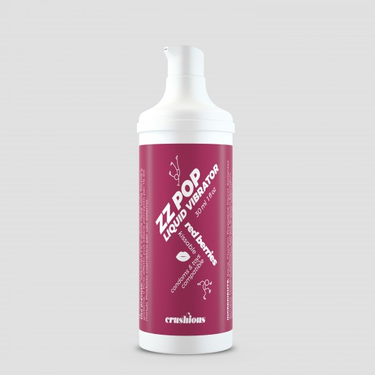 LIQUIDE VIBRATEUR ZZ POP ARÔME FRUITS ROUGES 30ML CRUSHIOUS