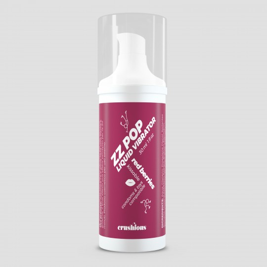 LIQUIDE VIBRATEUR ZZ POP ARÔME FRUITS ROUGES 30ML CRUSHIOUS