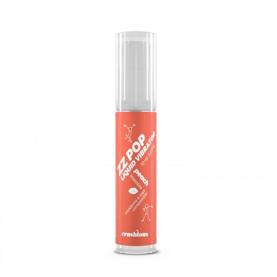 LIQUIDE VIBRATEUR  ZZ POP ARÔME PÊCHE 10ML CRUSHIOUS